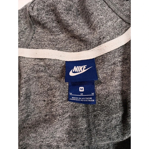 Vintage Nike Hooded Full Zip Light Weight Track Jacket size Medium Gray - Picture 3 of 8